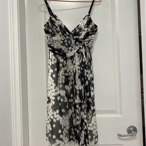 BCBG Maxzaria black and white dress